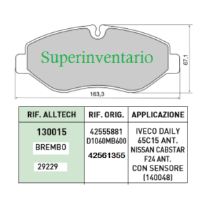 KIT PASTILLAS FRENO DEL. PD AM 42561355