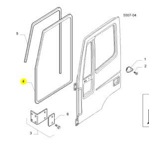 GOMA PUERTA IZQ. CAVALLINO CNH 5801614679