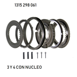 KIT SINCRO 3º Y 4º 16S 221 C/NUC 42550179