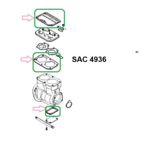 KIT EMPAC. COMPRESOR SOLO EMACADURAS 4936